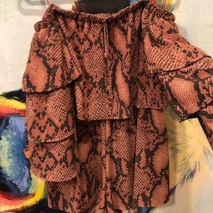 Snake skin romper
